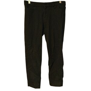 Banana Republic Sloan‎ Women’s Black Polka Dot Slim Fit Ankle Pants Size 4